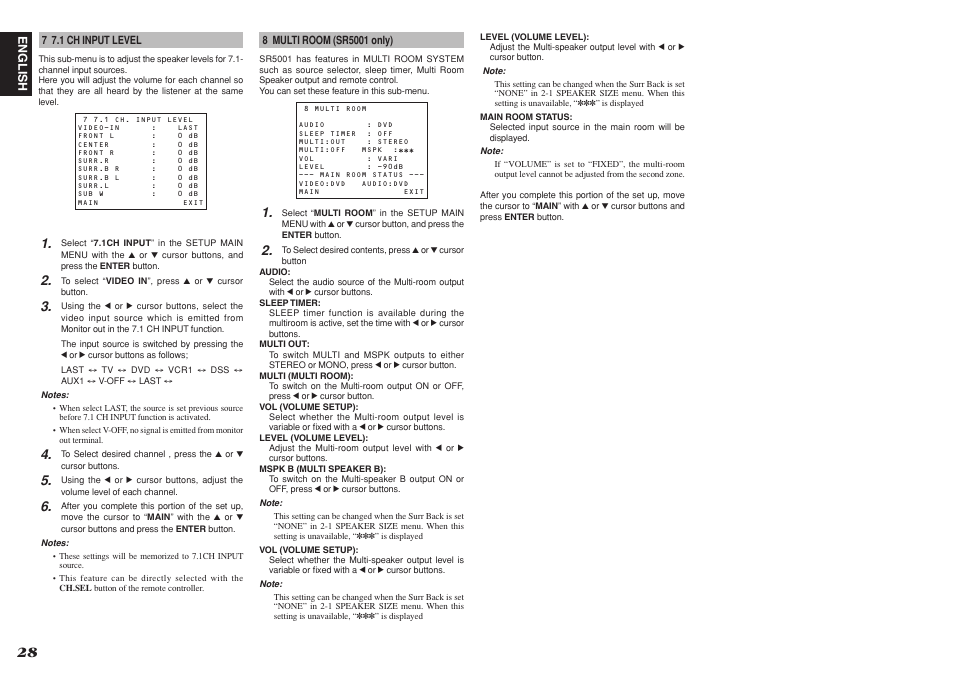 Marantz SR4001 User Manual | Page 32 / 51