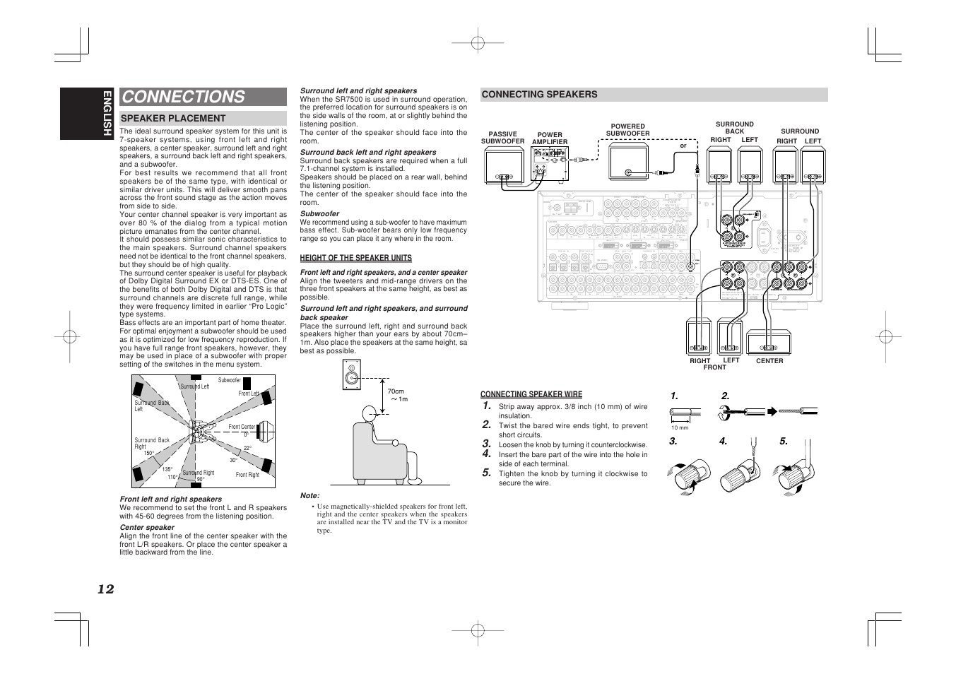Connections | Marantz SR7500 User Manual | Page 16 / 58
