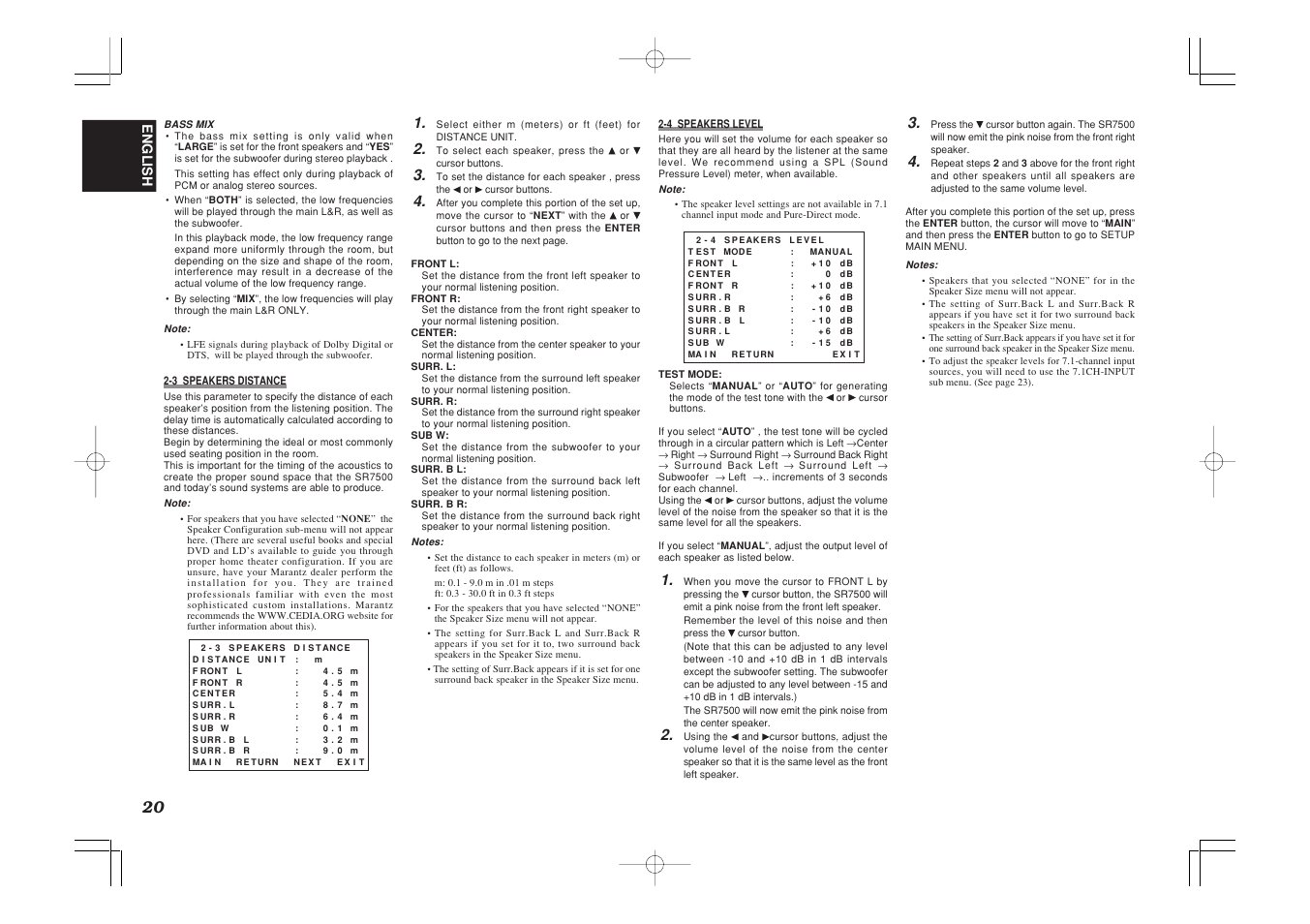 Marantz SR7500 User Manual | Page 24 / 58