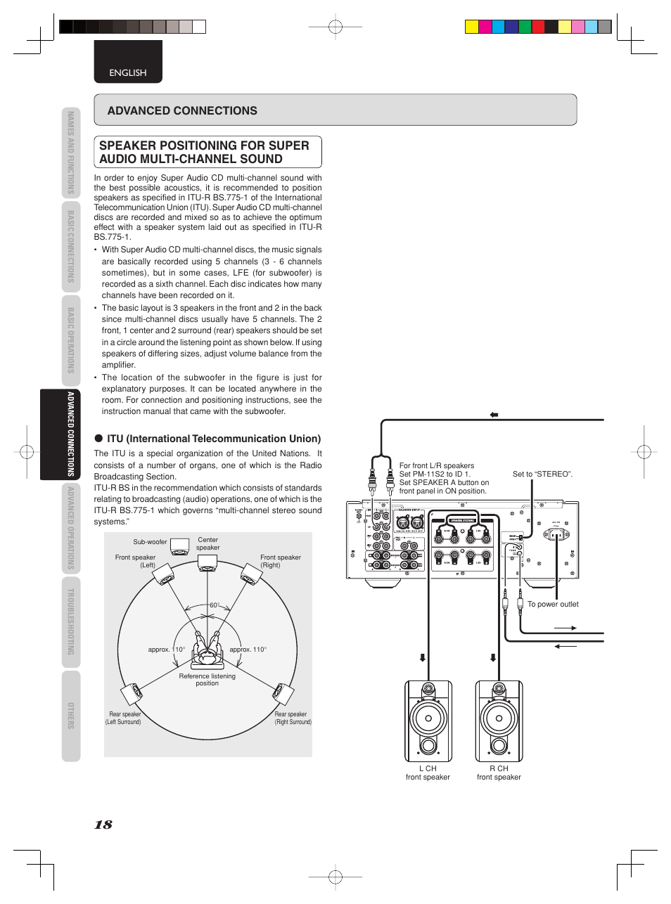 Advanced connections | Marantz PM-11S2 User Manual | Page 24 / 35