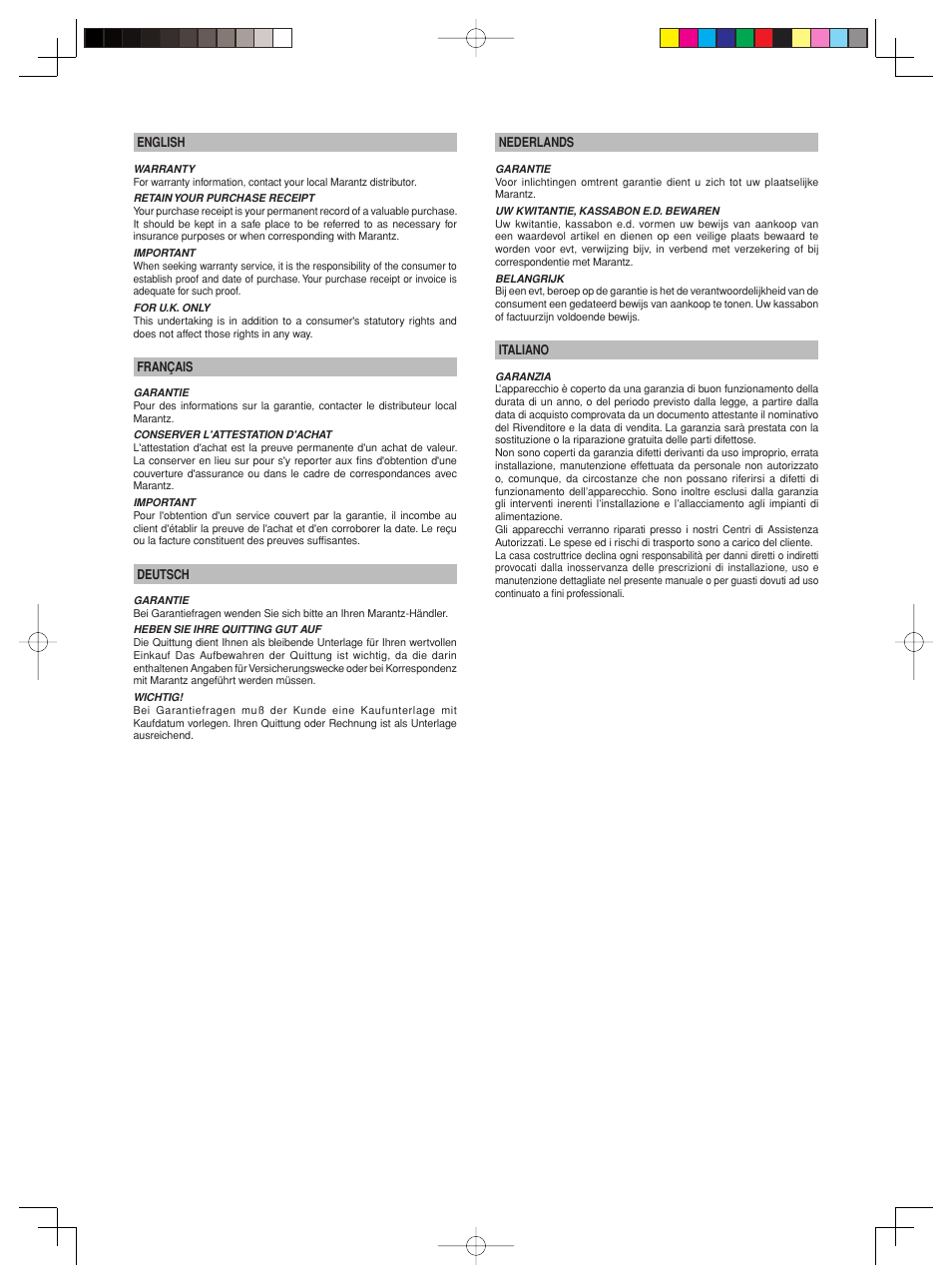 Marantz PM-11S2 User Manual | Page 4 / 35