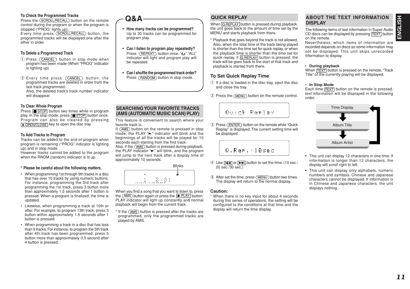 Marantz SA8400 User Manual | Page 13 / 16