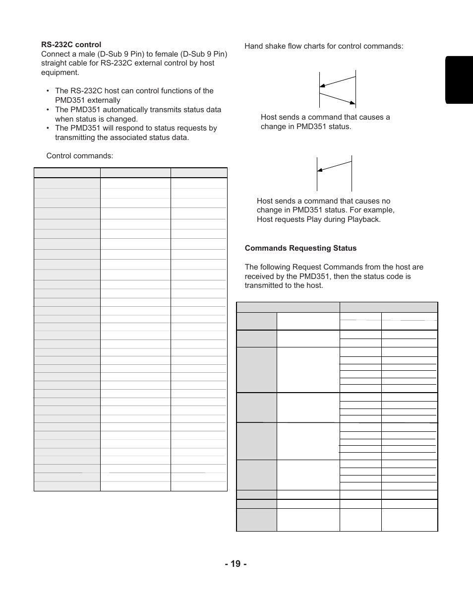 English - 19 | Marantz PMD351 User Manual | Page 19 / 27