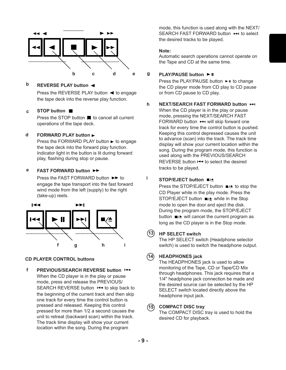 Marantz PMD351 User Manual | Page 9 / 27