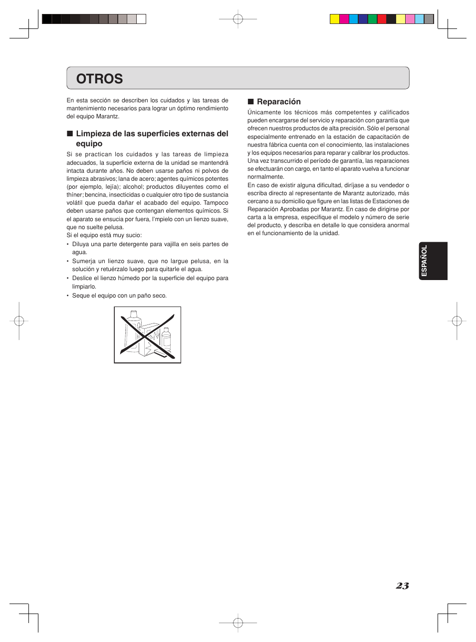 Otros | Marantz SM-11S1 User Manual | Page 29 / 31