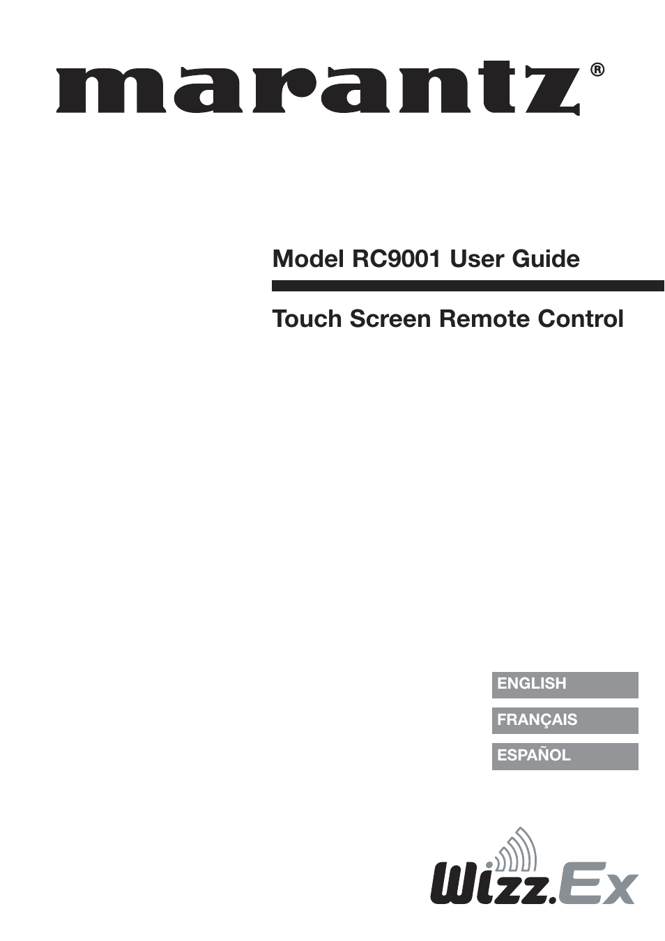 Marantz RC9001 User Manual | 20 pages