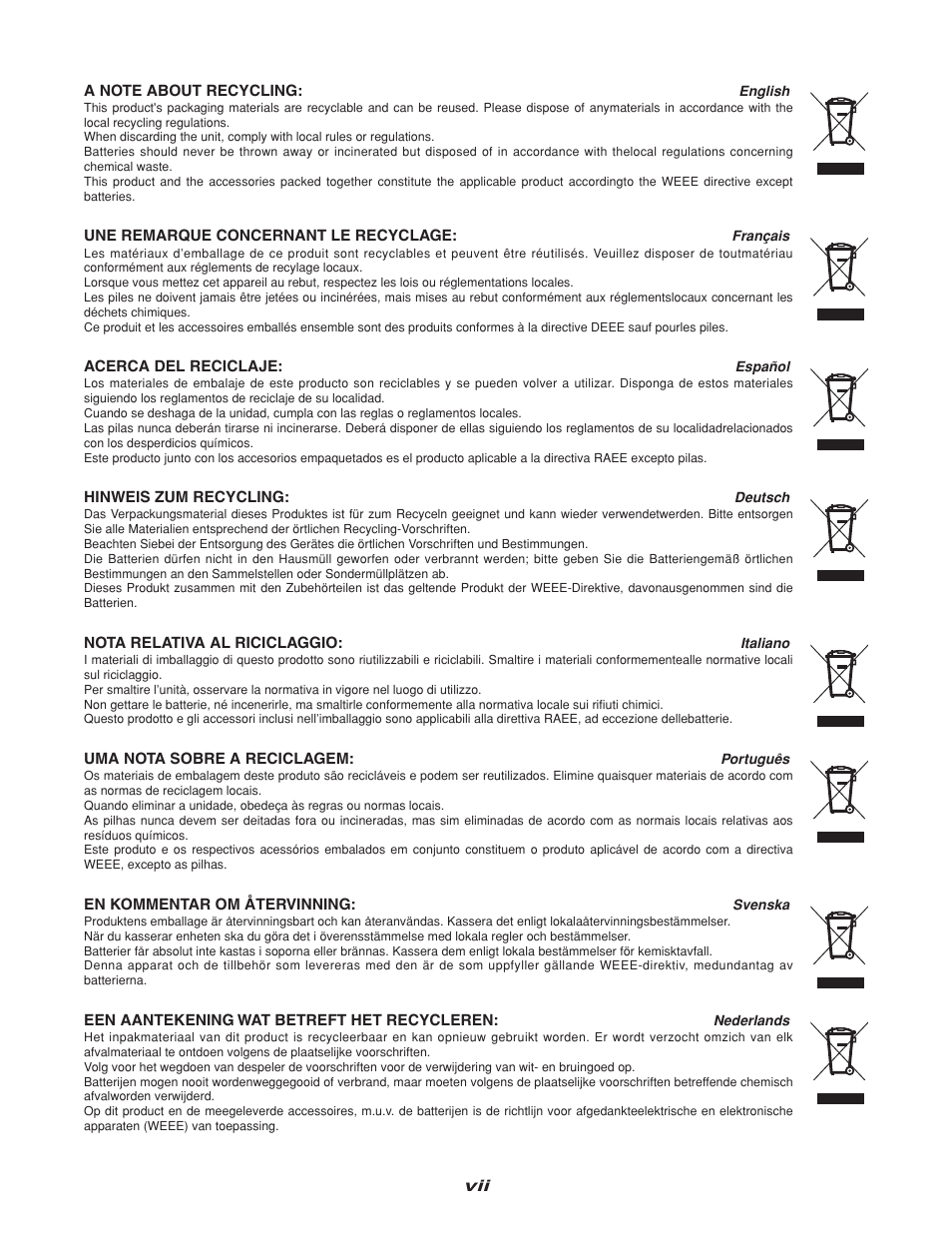 Marantz CDR310 User Manual | Page 8 / 59