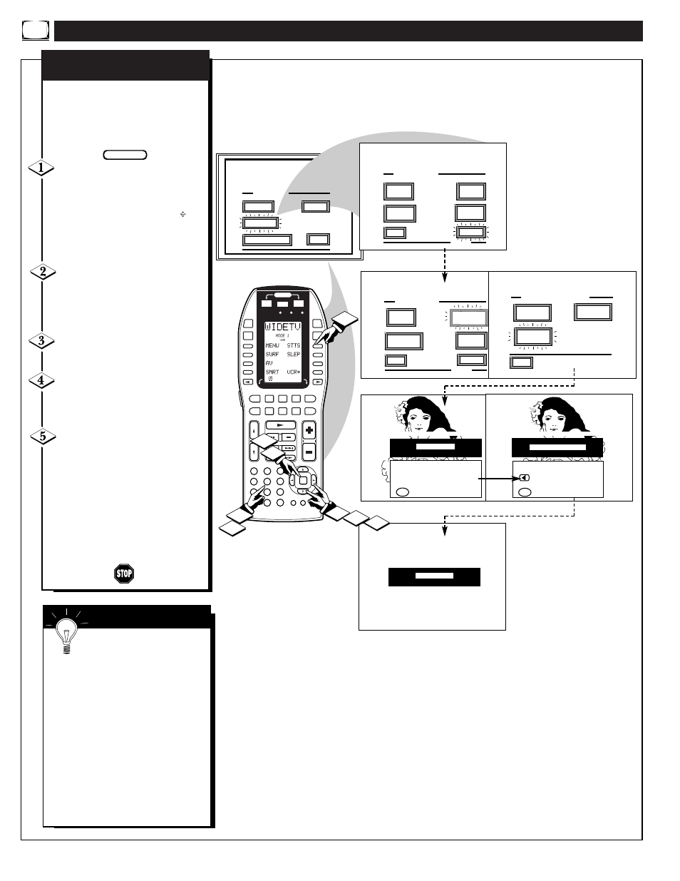 Eature, Ontrols, Continued | Parental control channel blocking, Mart | Marantz PV5580/PV6080 User Manual | Page 20 / 53