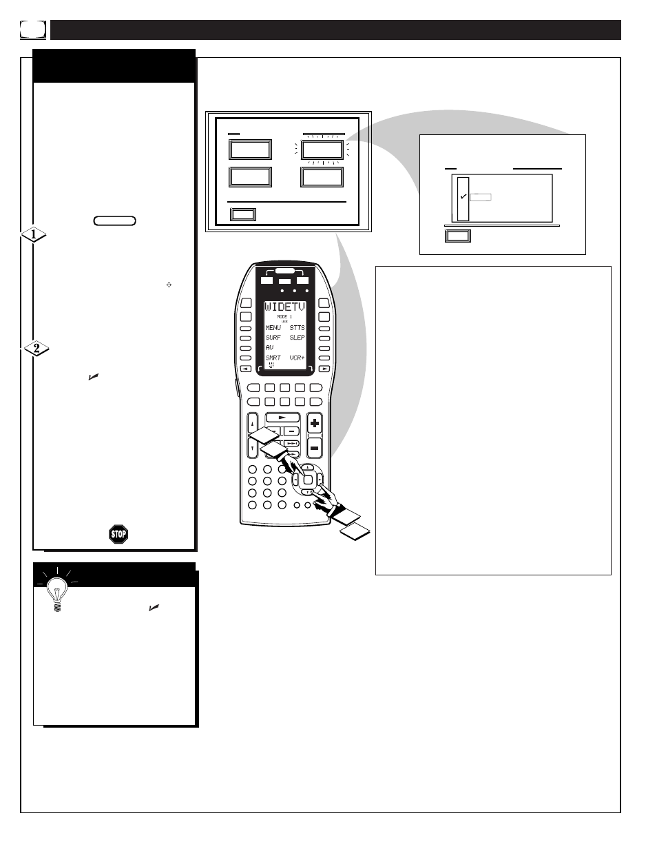 Eature, Ontrols, Continued | Content advisory movie ratings | Marantz PV5580/PV6080 User Manual | Page 22 / 53