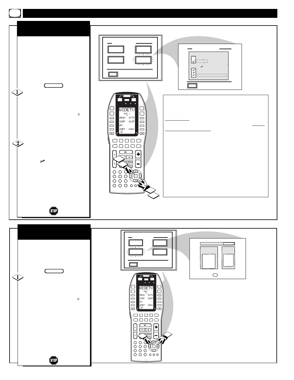 Eature, Ontrols, Continued | Content advisory review settings | Marantz PV5580/PV6080 User Manual | Page 24 / 53