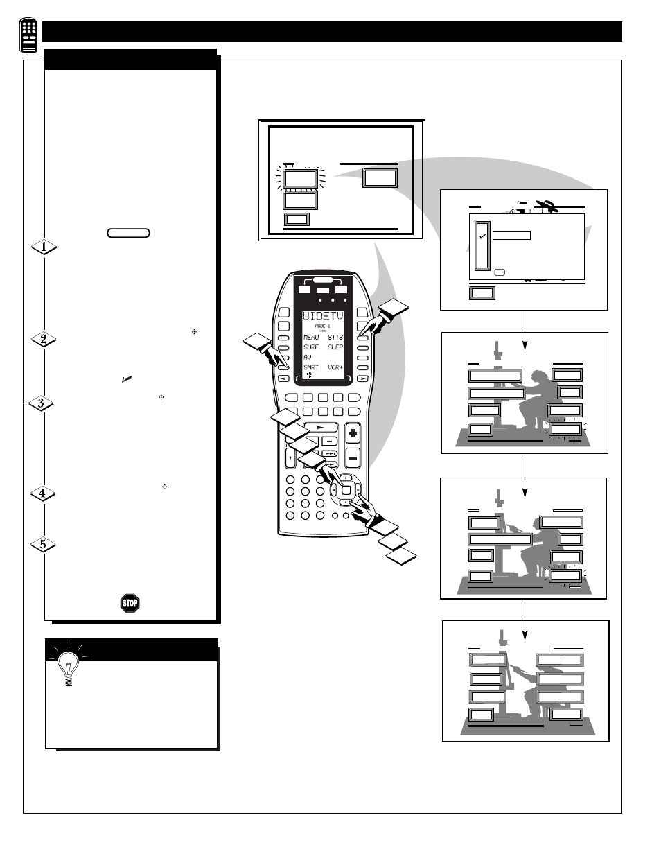 Emote, Ontrol, Peration | Smart/auto picture, Mart | Marantz PV5580/PV6080 User Manual | Page 40 / 53