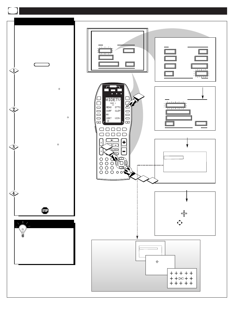 Icture, Ontrols, Continued | Red/blue convergence, Mart | Marantz PV5580/PV6080 User Manual | Page 8 / 53