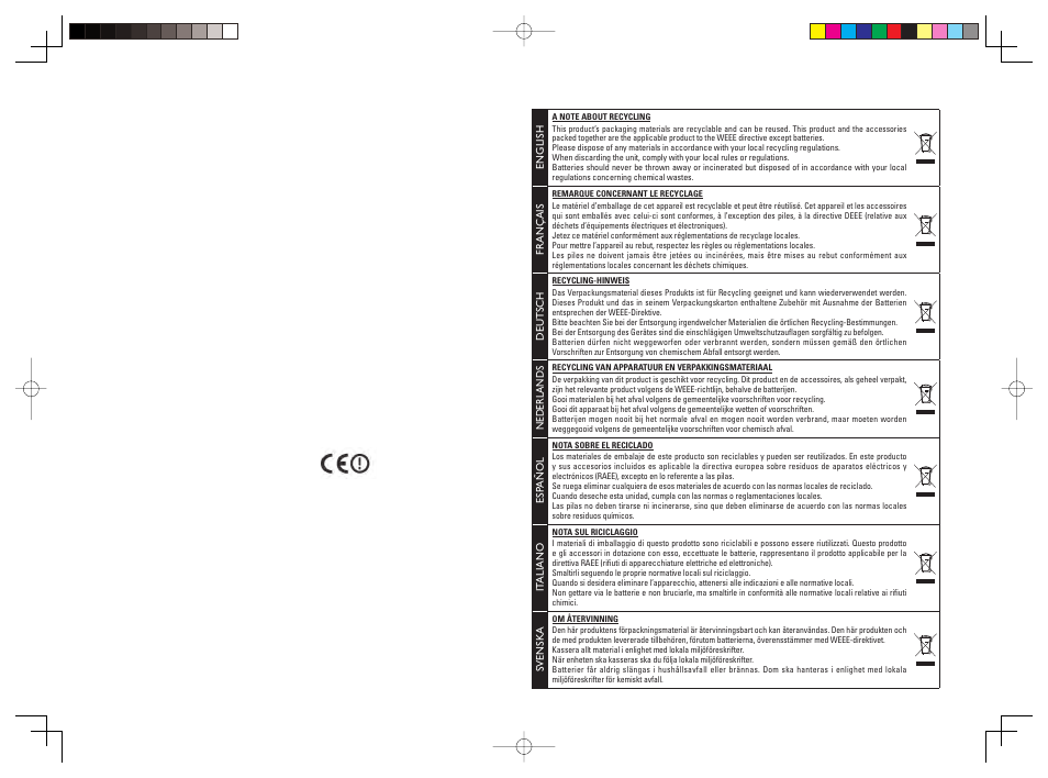 Marking | Marantz IS301 User Manual | Page 4 / 26