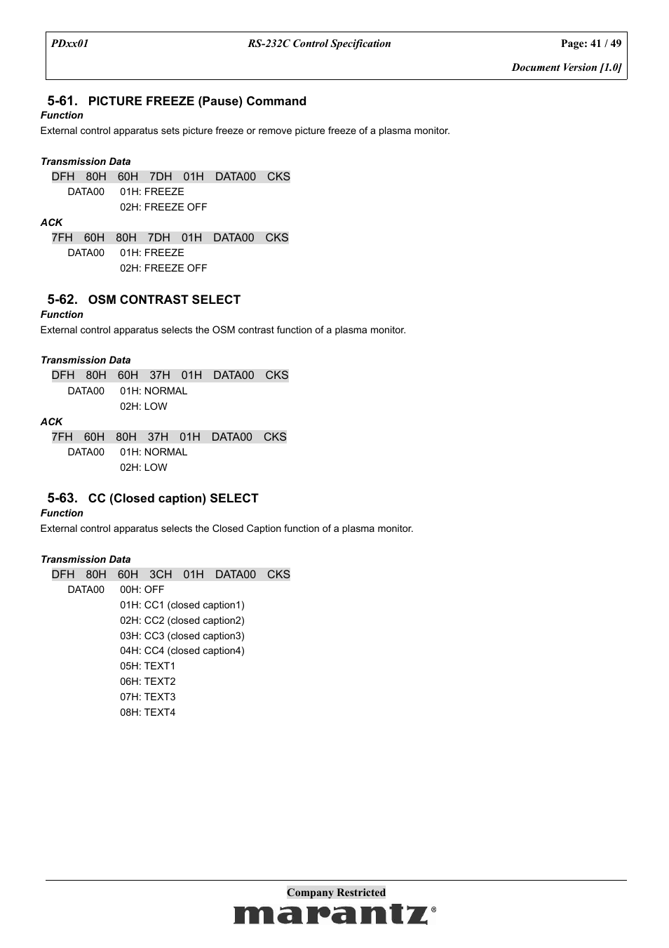 Marantz PDxx01 User Manual | Page 41 / 49