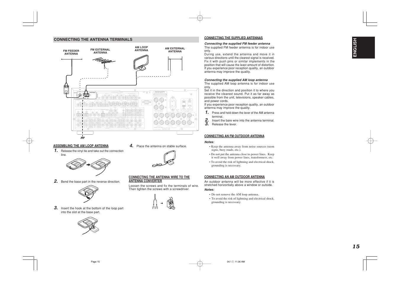 Marantz SR8400 User Manual | Page 18 / 52