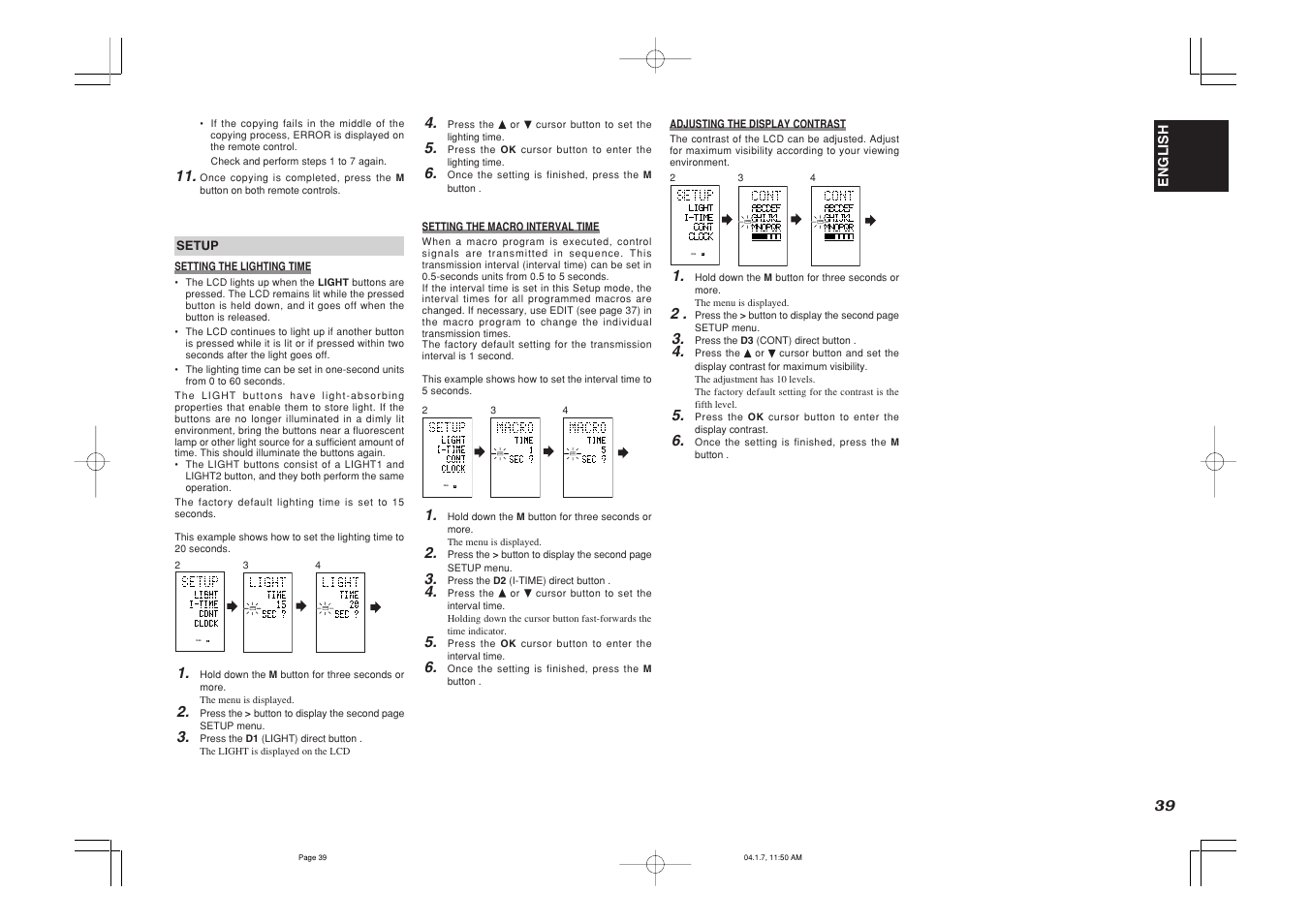 Page, Learn, English | Marantz SR8400 User Manual | Page 42 / 52