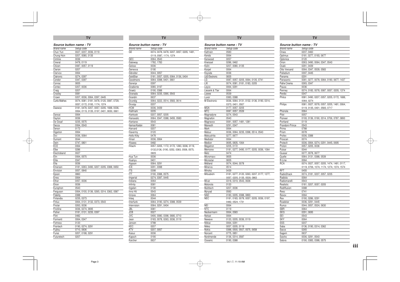 Marantz SR8400 User Manual | Page 48 / 52