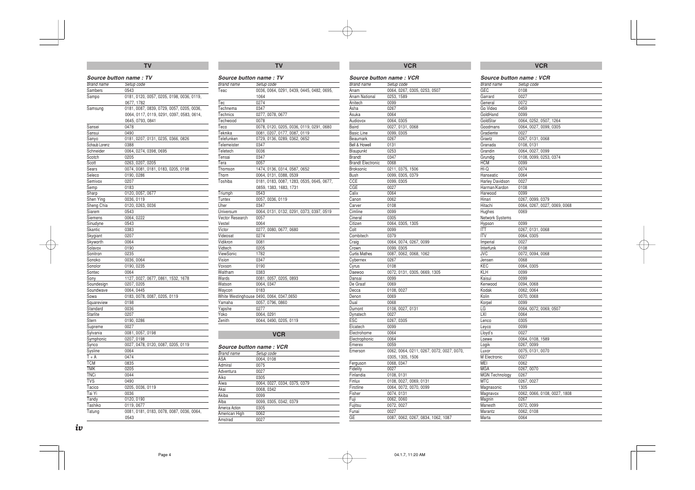Marantz SR8400 User Manual | Page 49 / 52