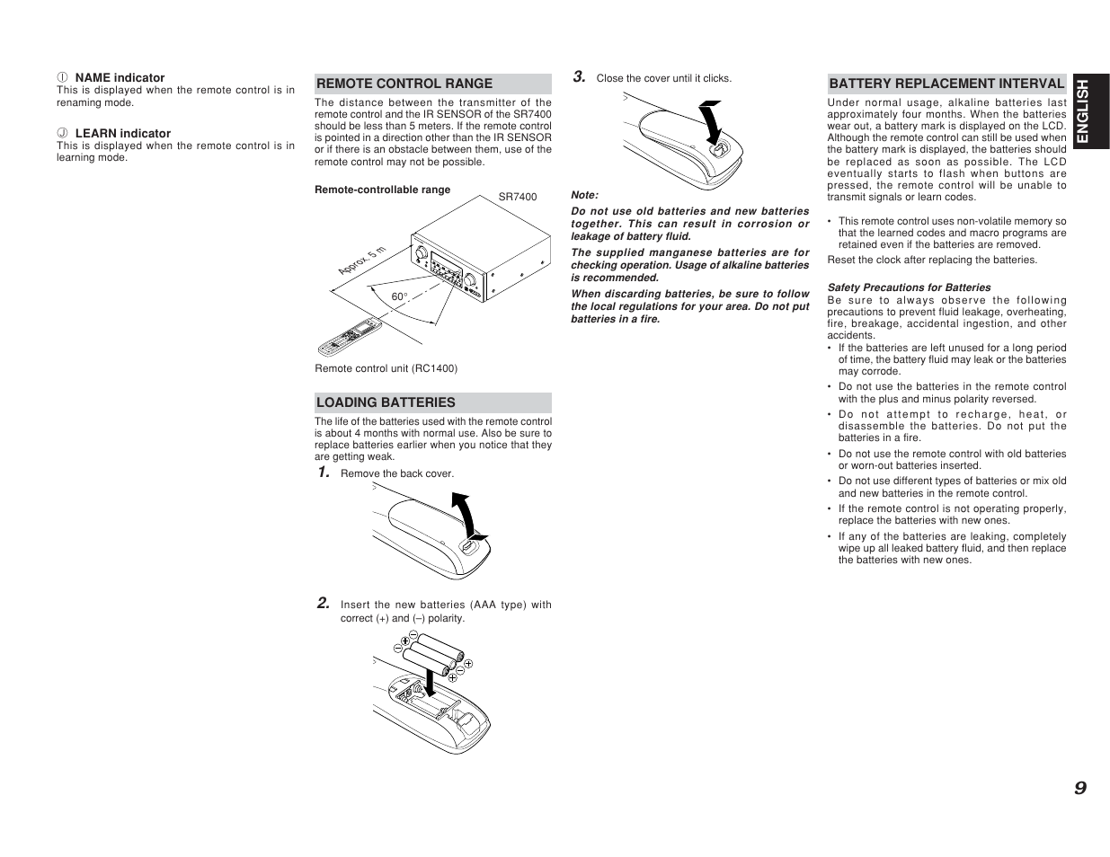 Marantz SR7400 User Manual | Page 12 / 52