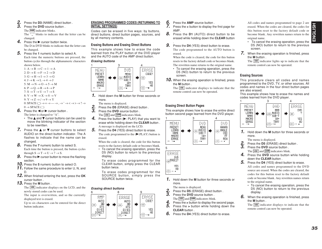 English, Learn use | Marantz SR7400 User Manual | Page 38 / 52