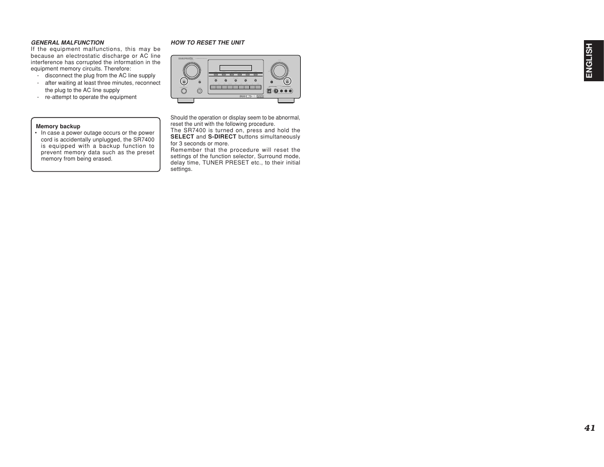 Marantz SR7400 User Manual | Page 44 / 52