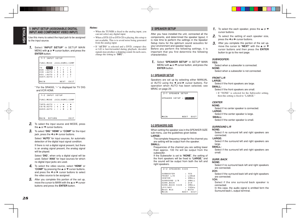 Marantz SR4002/SR5002 User Manual | Page 31 / 60