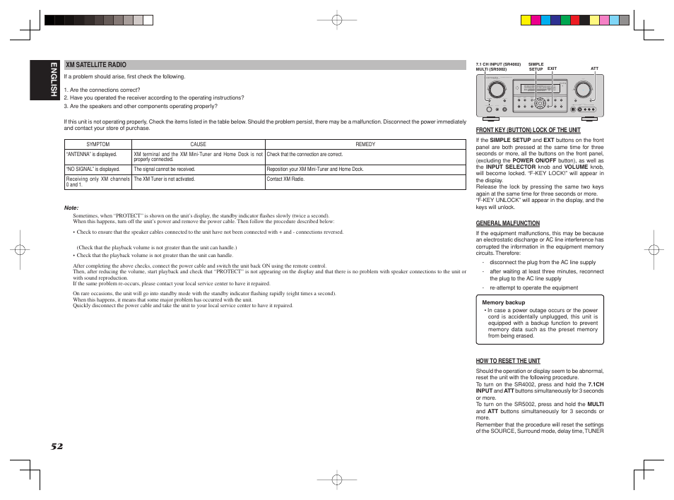 Marantz SR4002/SR5002 User Manual | Page 55 / 60