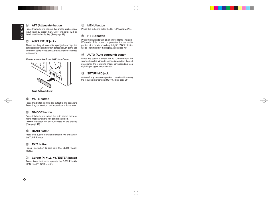 Marantz SR4002/SR5002 User Manual | Page 9 / 60