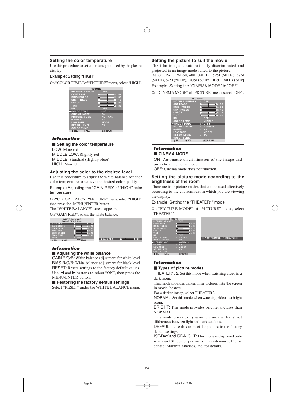 Marantz PD6001 User Manual | Page 23 / 40