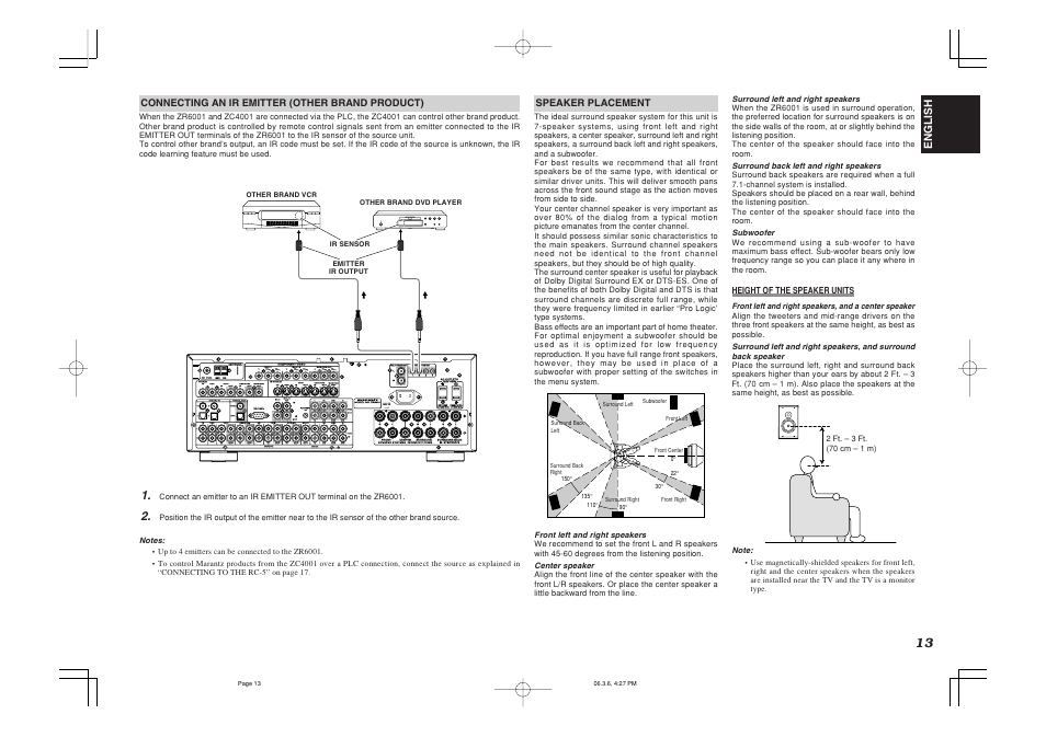 Marantz ZR6001 User Manual | Page 16 / 56