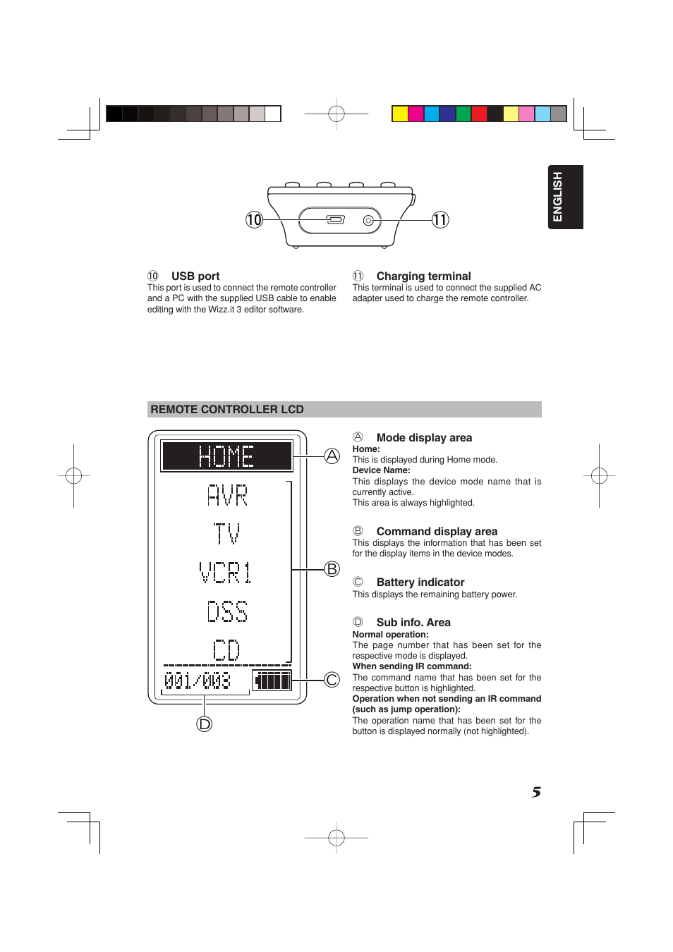 Ab c d !1 !0 | Marantz RC3001 User Manual | Page 10 / 34