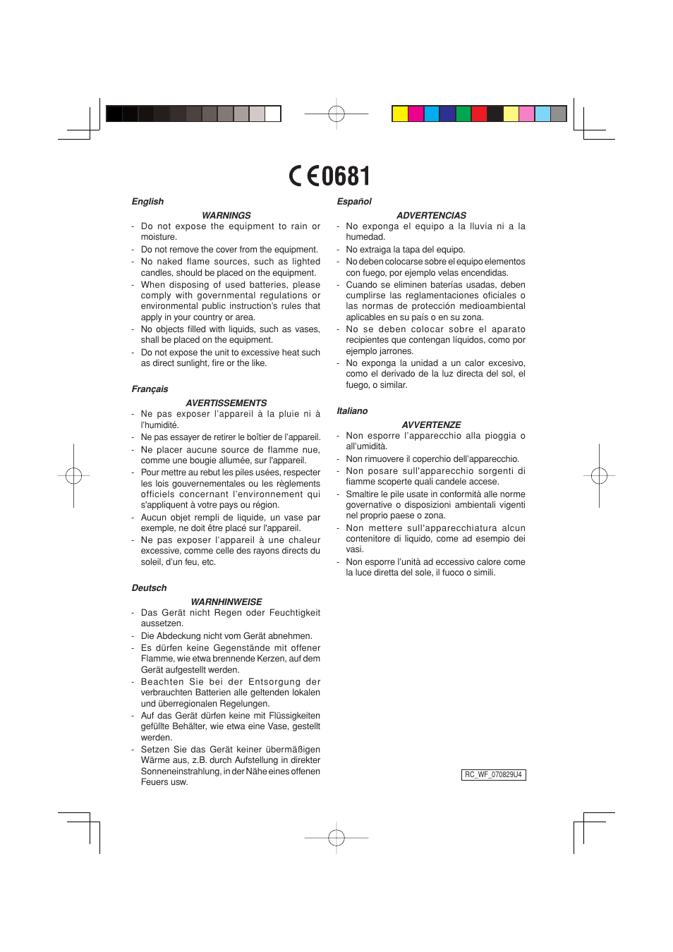 Marantz RC3001 User Manual | Page 4 / 34