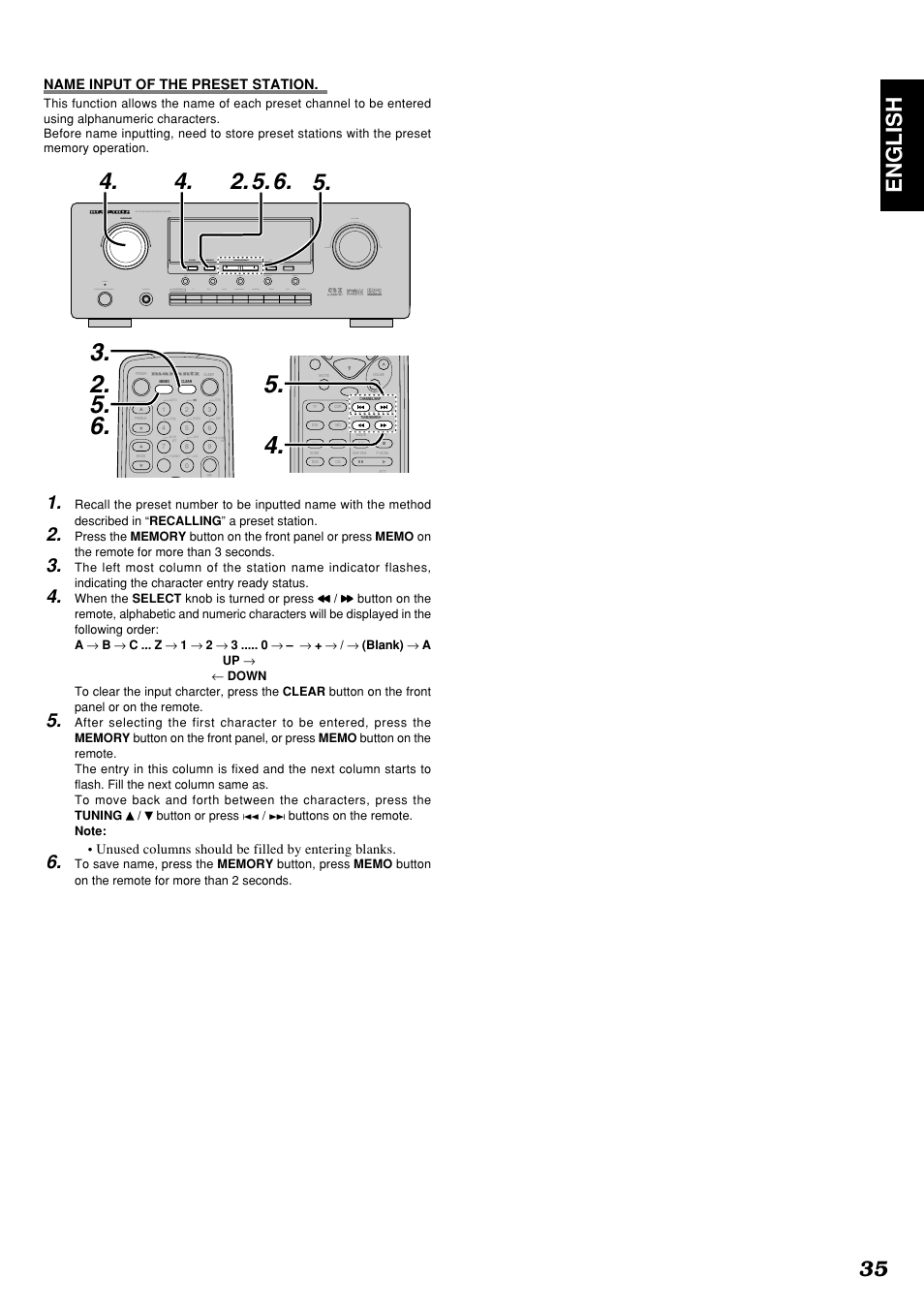 35 english | Marantz SR4300 User Manual | Page 39 / 44