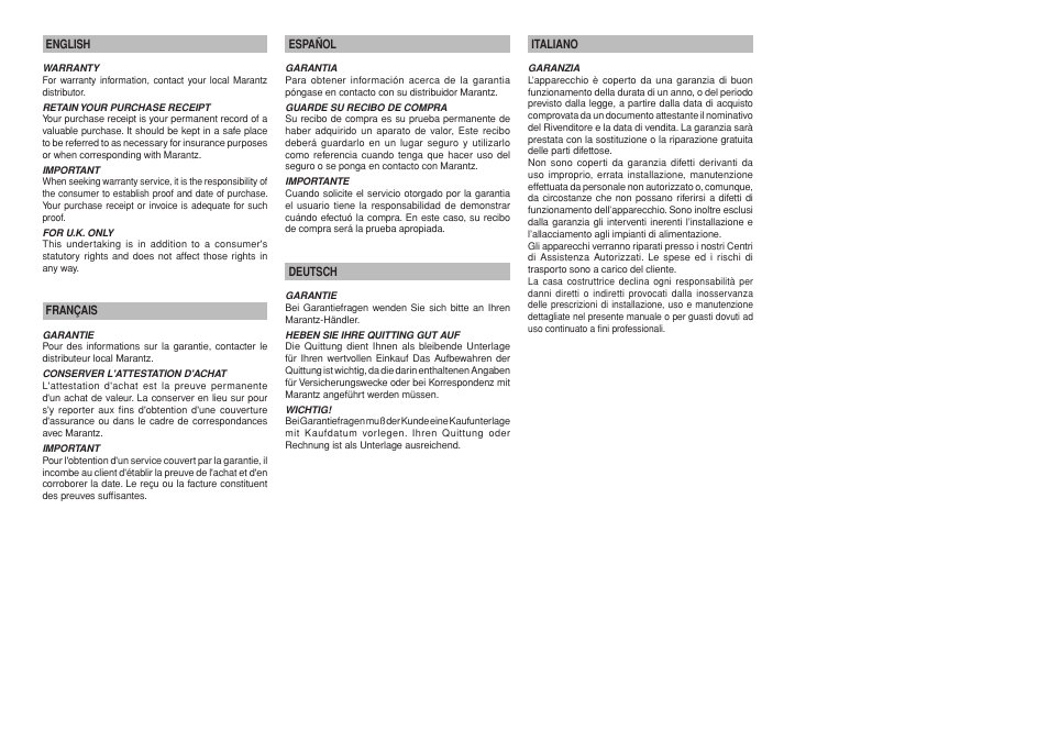 Marantz VS3002 User Manual | Page 4 / 21