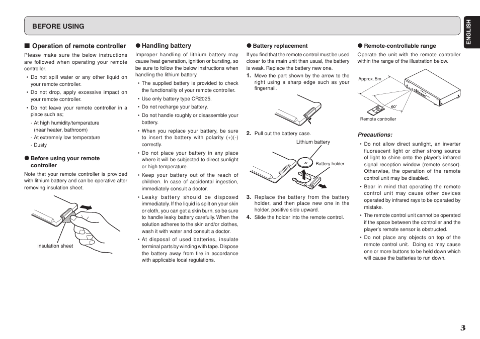 Marantz VS3002 User Manual | Page 8 / 21