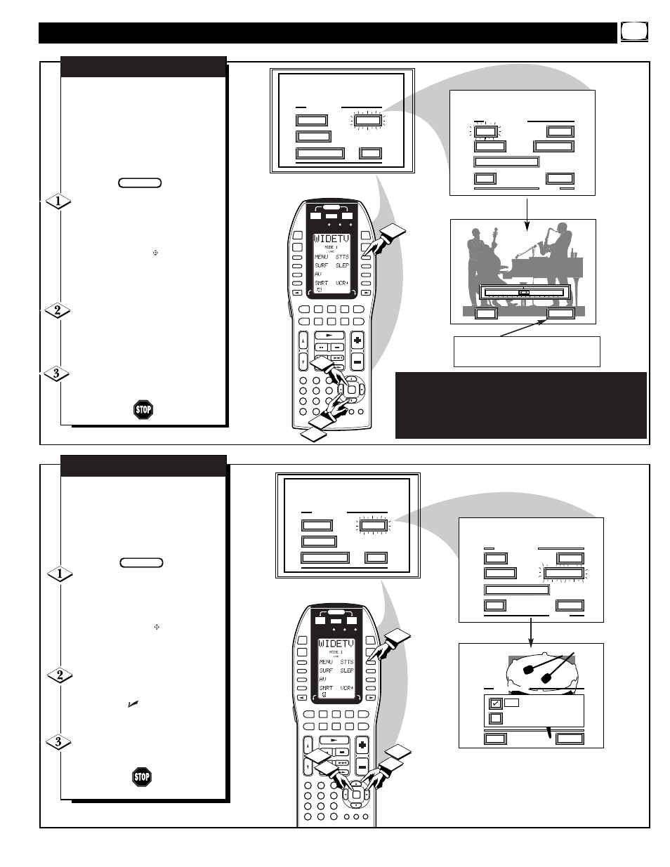 Ound, Ontrol, Djustments | Marantz PV5580 User Manual | Page 27 / 56