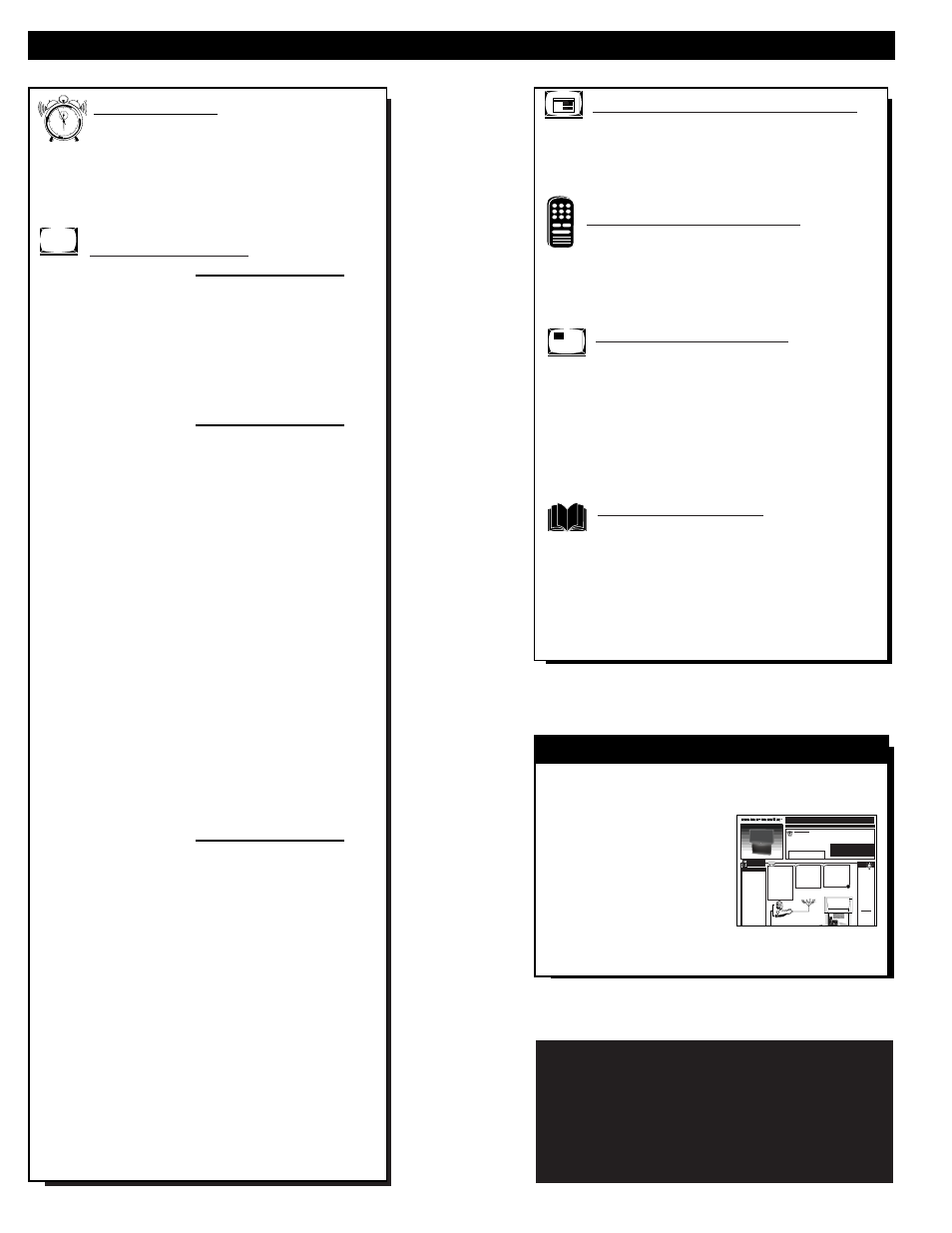 Able of, Ontents, Getting started | On-screen features, Monitor (hd) control operation, Remote control operation, Picture-in-picture (pip), General information, Up and, Uick | Marantz PV5580 User Manual | Page 4 / 56