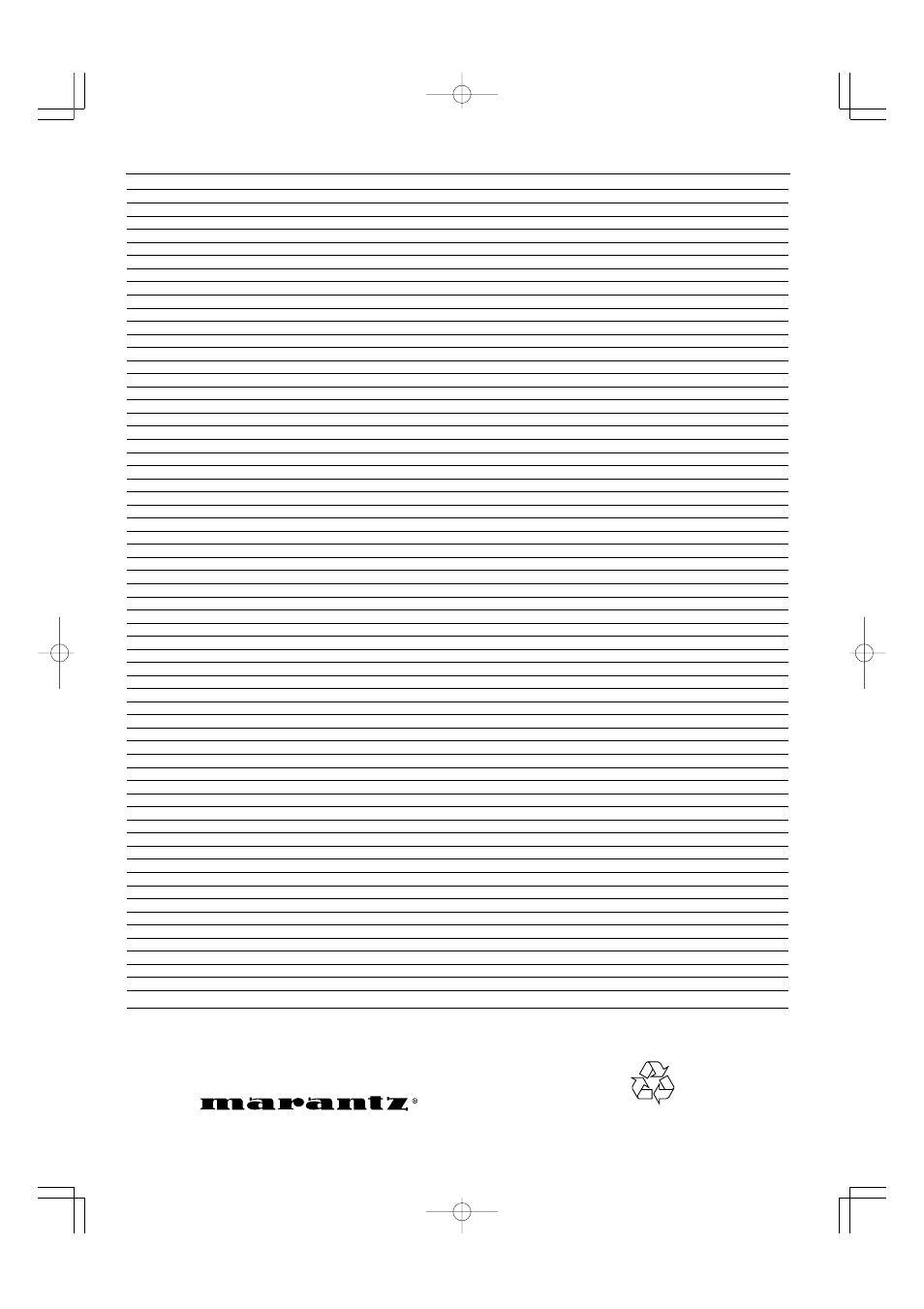 Is a registered trademark | Marantz SR4000 User Manual | Page 30 / 30