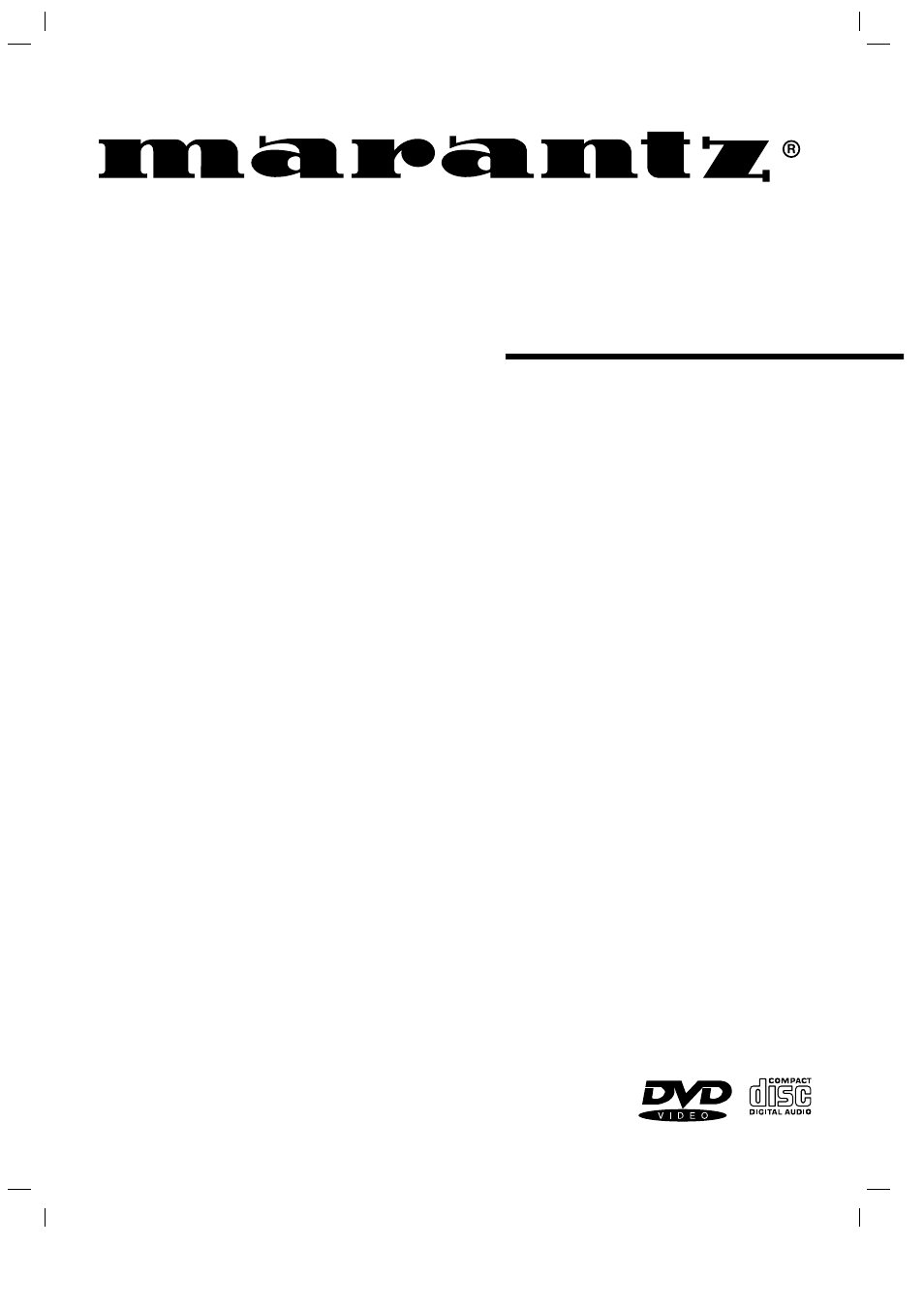 Marantz DV3100 User Manual | 41 pages