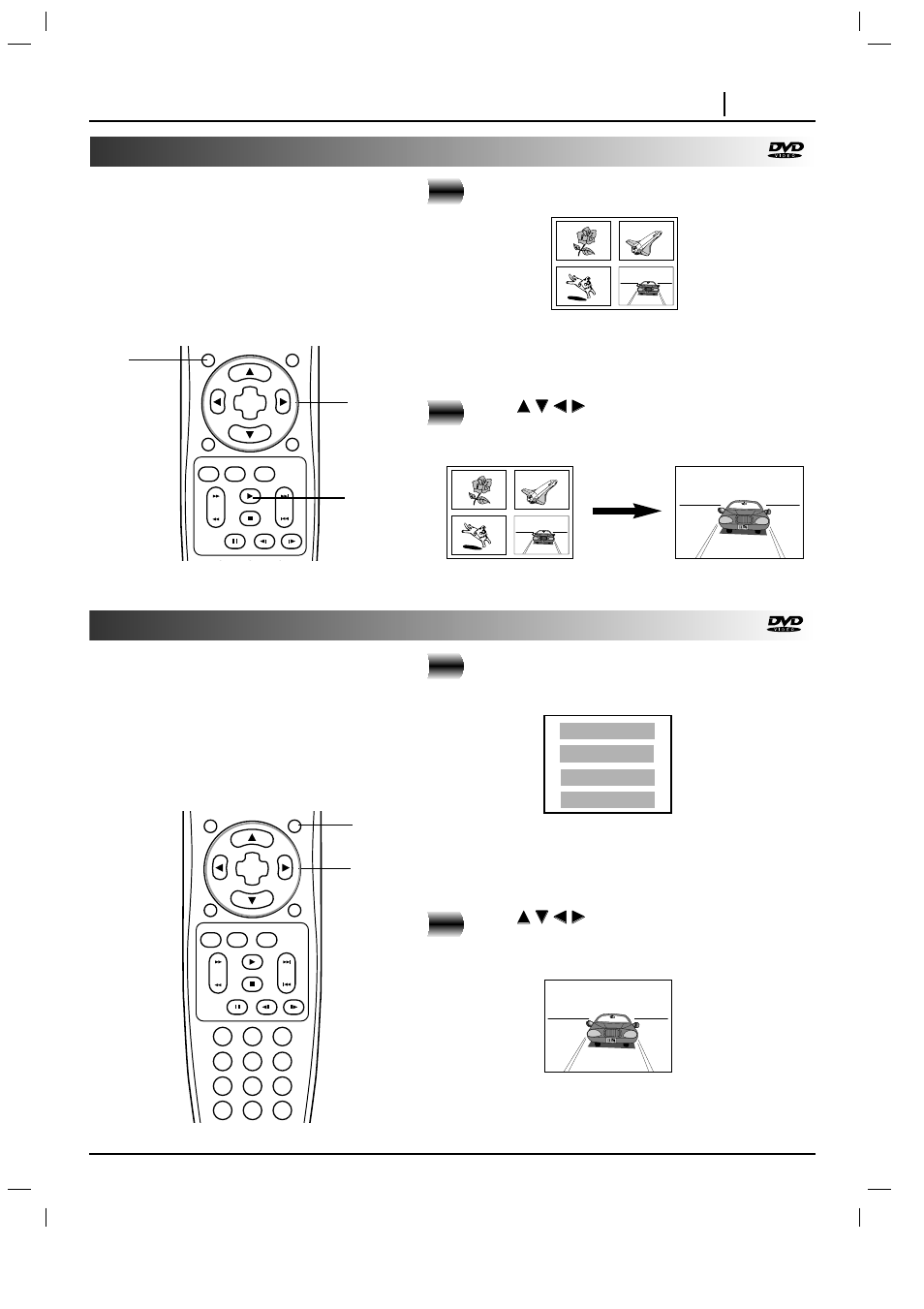 Using a title menu, Using a dvd menu | Marantz DV3100 User Manual | Page 23 / 41