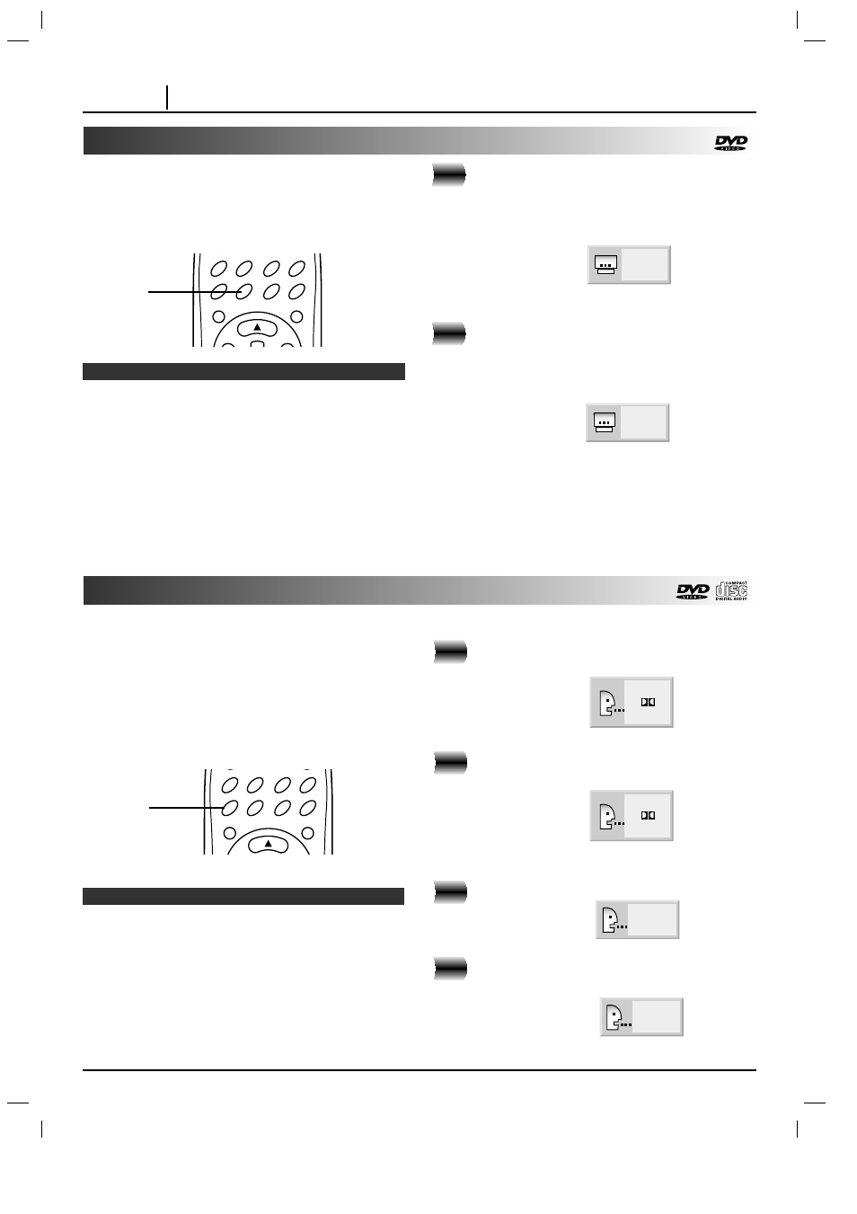 Changing subtitle language, Changing audio soundtrack language, Page 24 advanced operation | Press subtitle during playback, Dvd press audio during play | Marantz DV3100 User Manual | Page 24 / 41