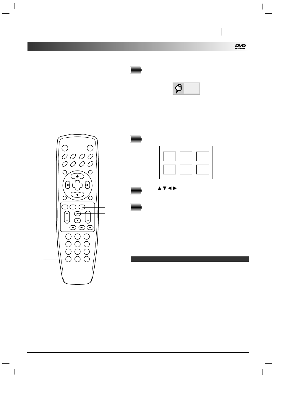 Recalling/clearing a marker, Advanced operation page 27, Press search during playback. press | The “present picture” is not cleared, Select/ enter, Marker search play clear | Marantz DV3100 User Manual | Page 27 / 41