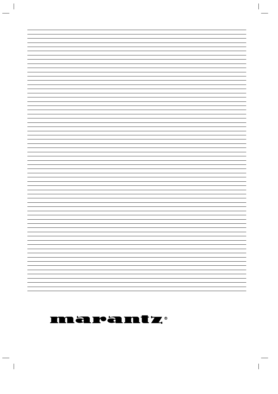 Is a registered trademark | Marantz DV3100 User Manual | Page 41 / 41