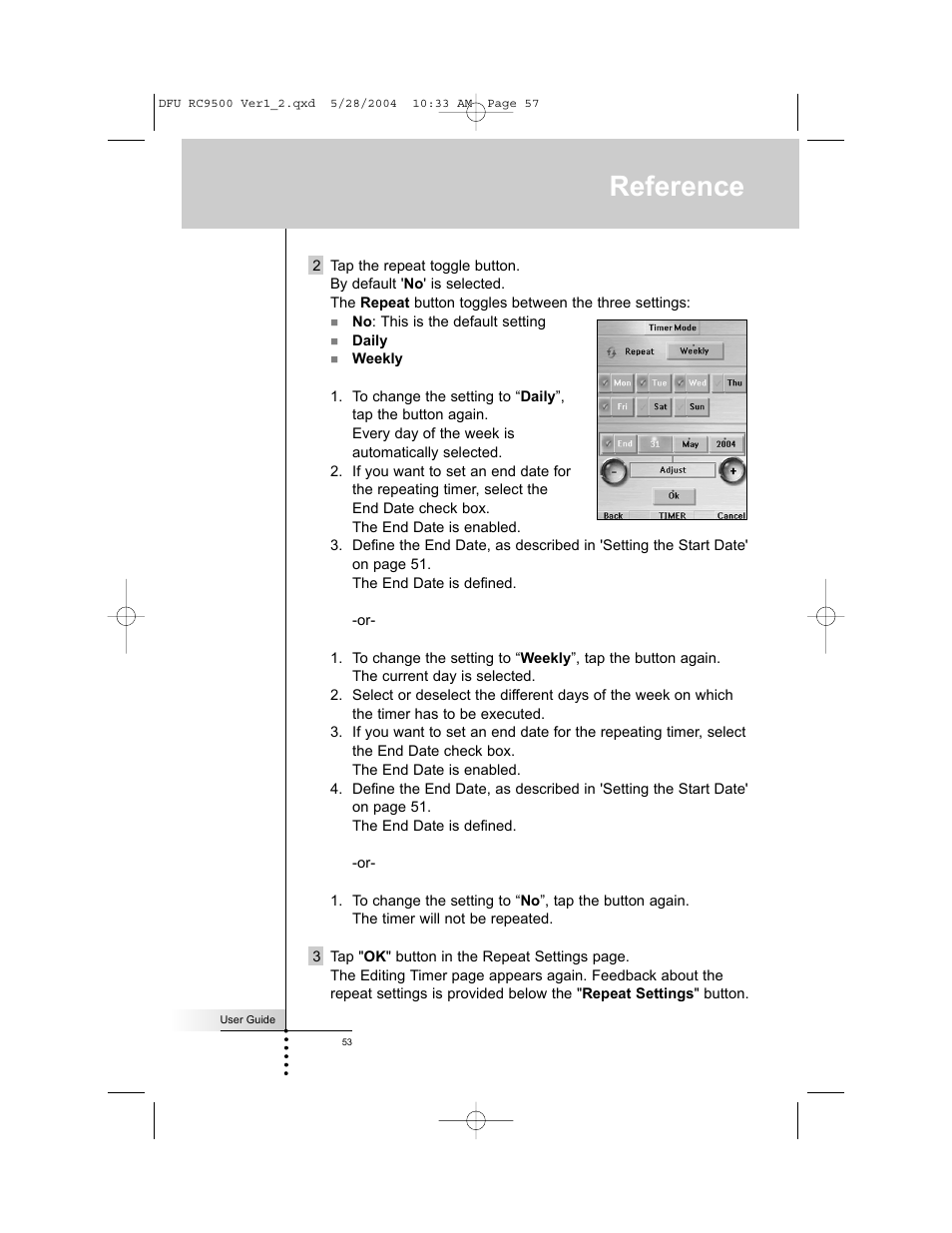 Reference | Marantz RC9500 User Manual | Page 57 / 78