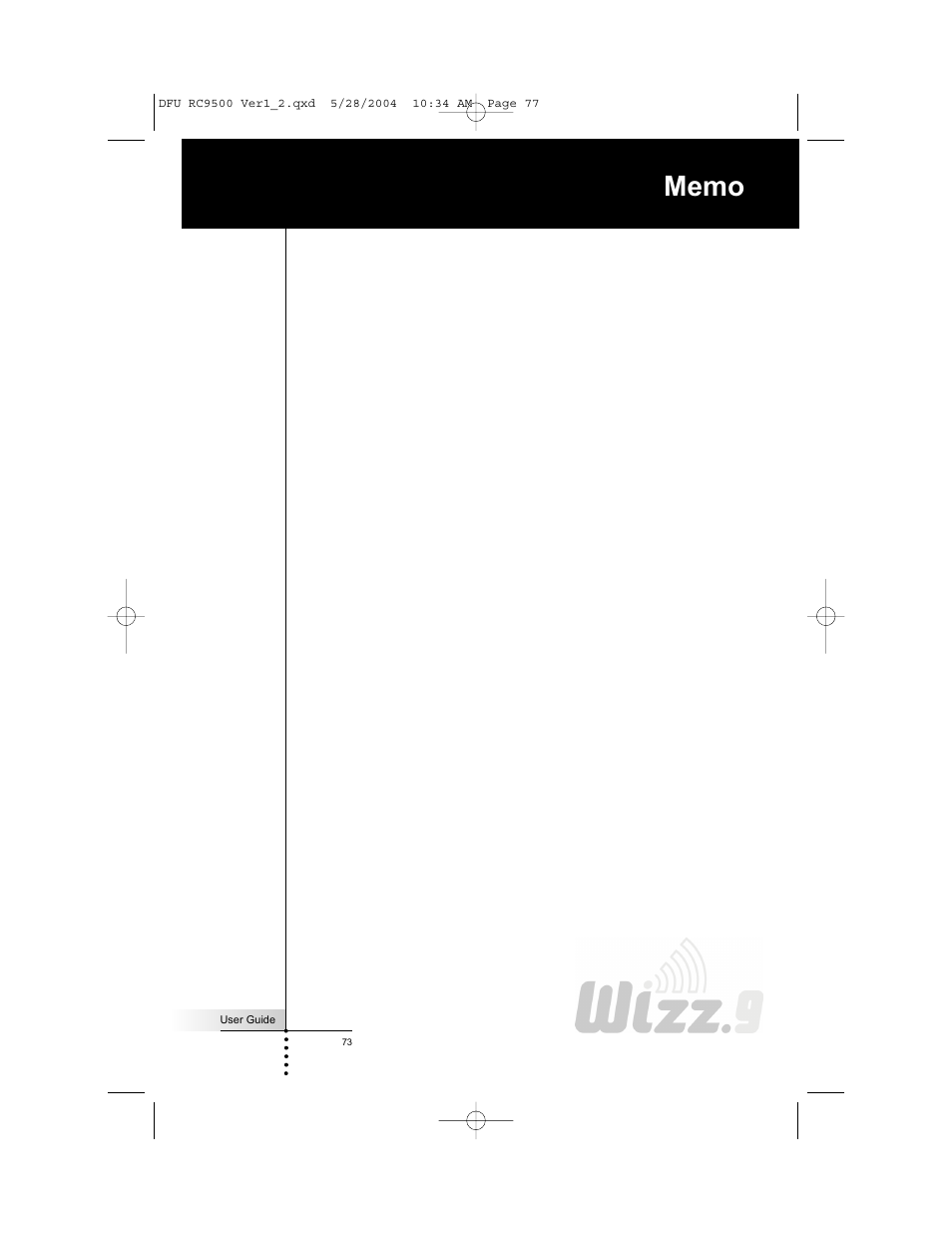 Marantz RC9500 User Manual | Page 77 / 78