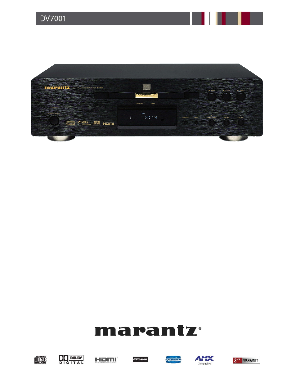 Marantz DV7001 User Manual | 2 pages