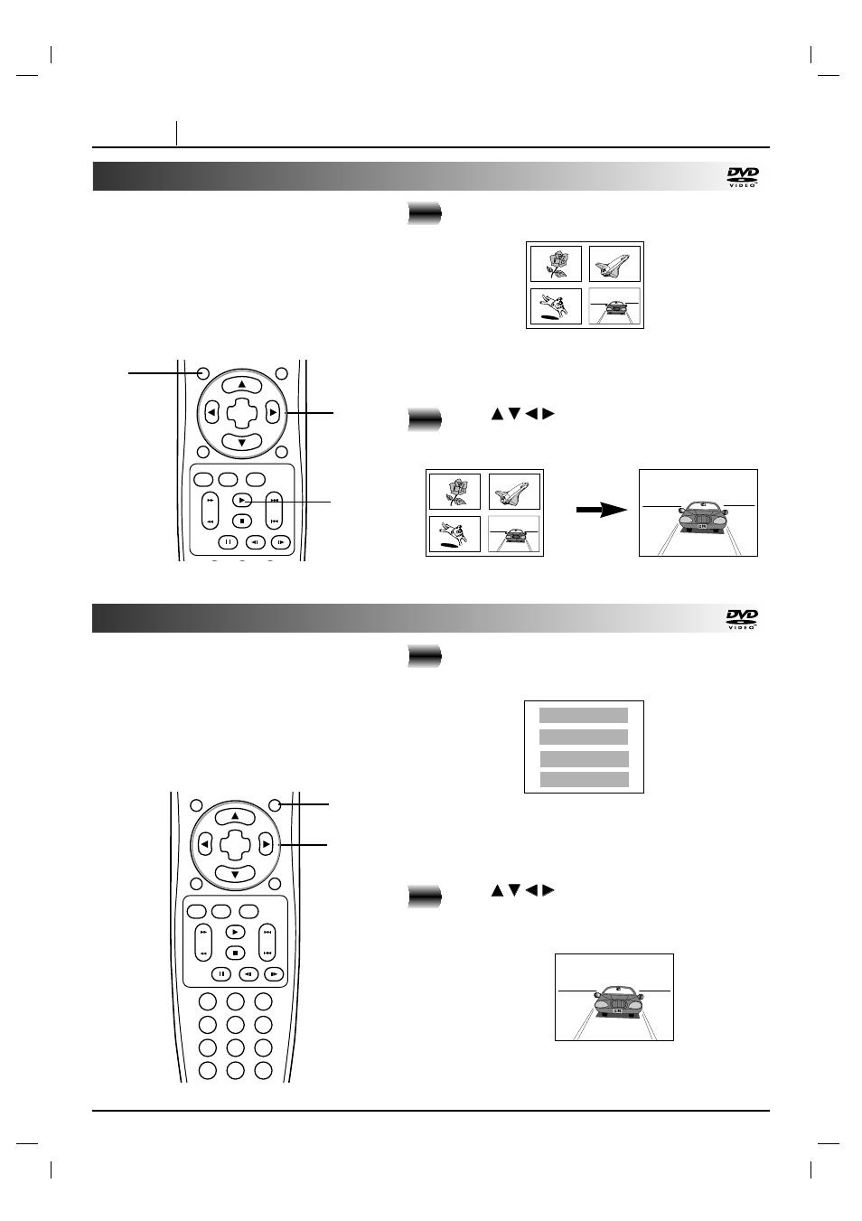 Using a title menu, Using a dvd menu | Marantz DV4200 User Manual | Page 24 / 45