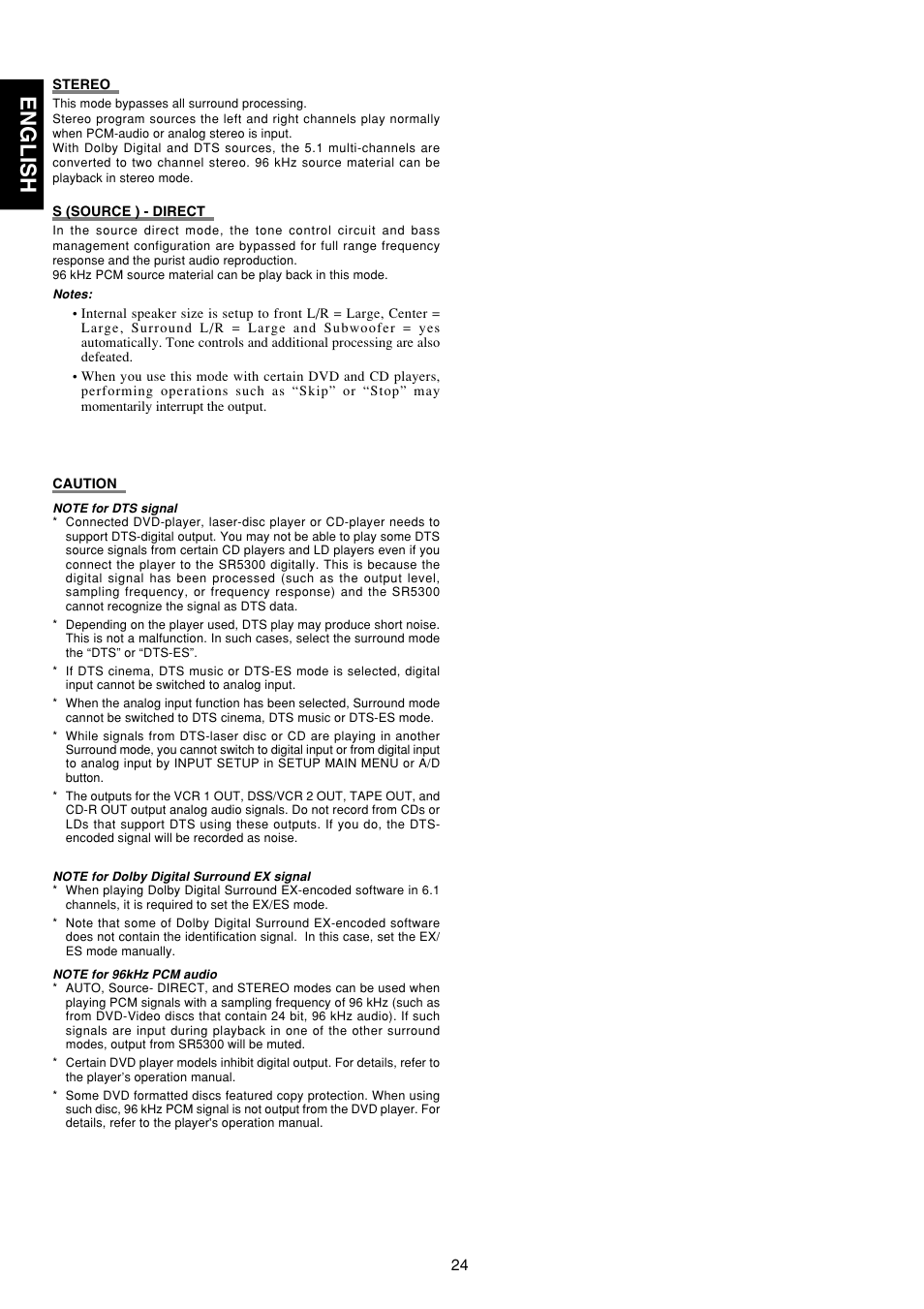 English | Marantz SR5300 User Manual | Page 30 / 40