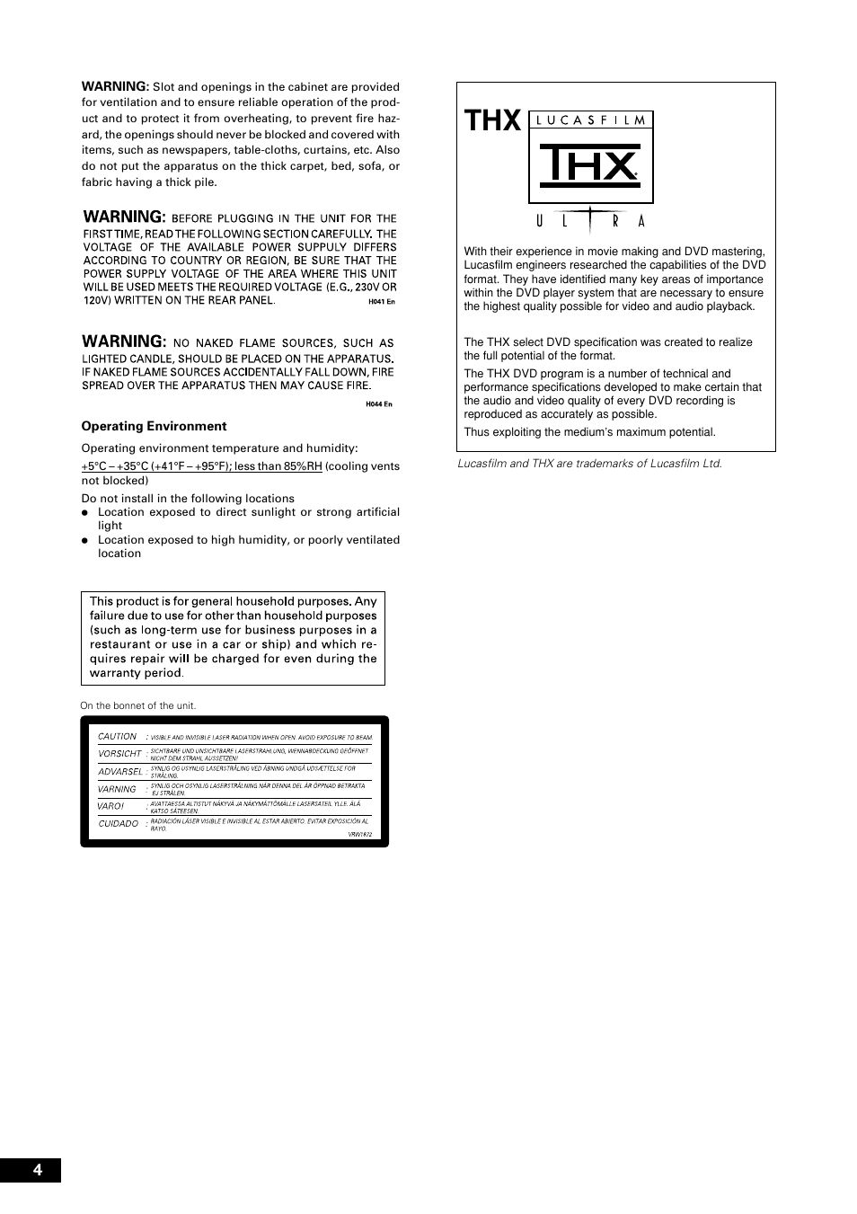 Marantz DV8300 User Manual | Page 4 / 72