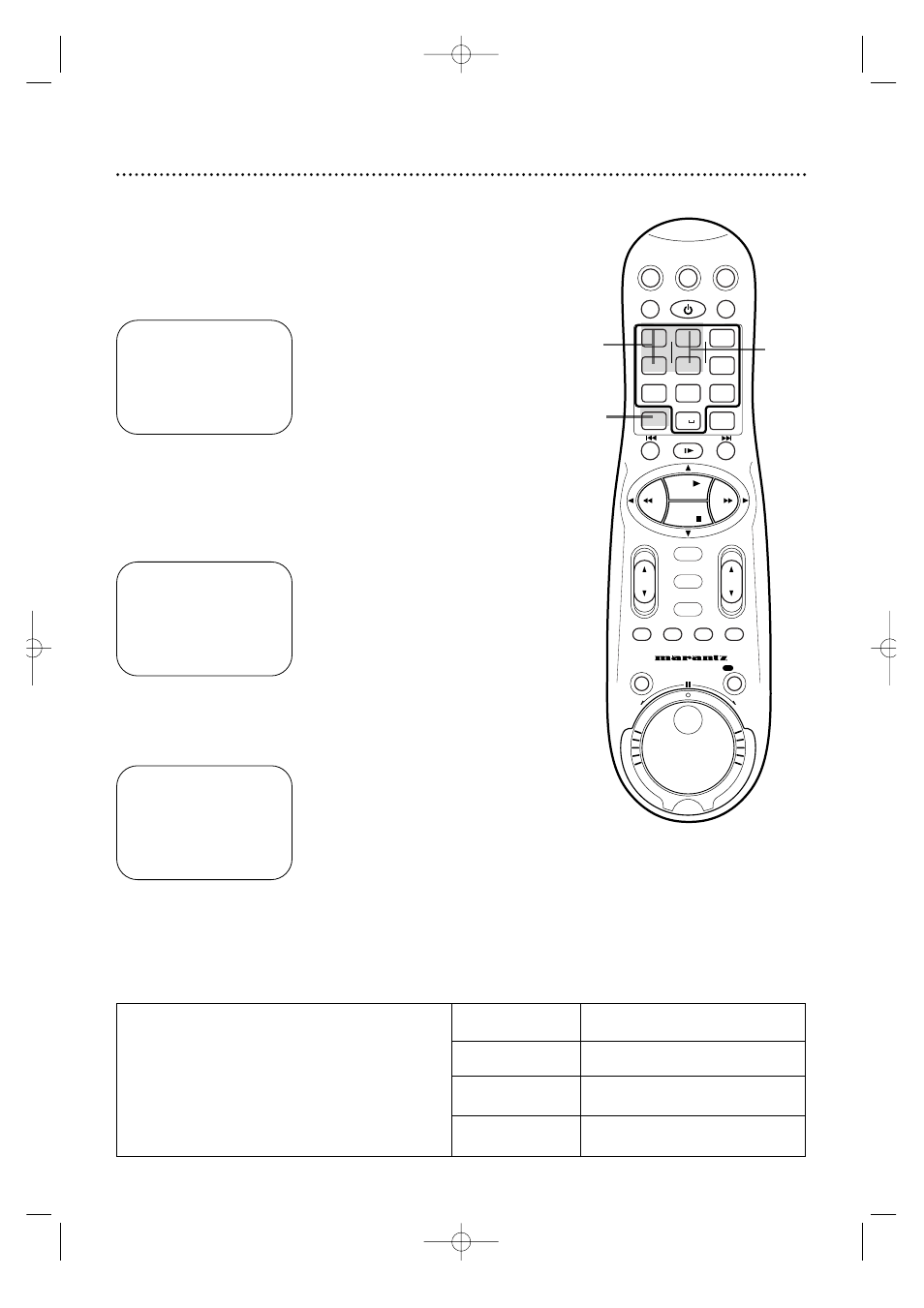 Quick programming (cont’d) 41, Instructions continue on page 42, 2 hrs | 2 hrs. 1 hr. 40 mins. lp, 5 hrs. 4 hrs. 2 hrs, 20 mins. slp | Marantz MV5100 User Manual | Page 41 / 82